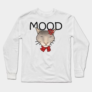 MOODY CAT Long Sleeve T-Shirt